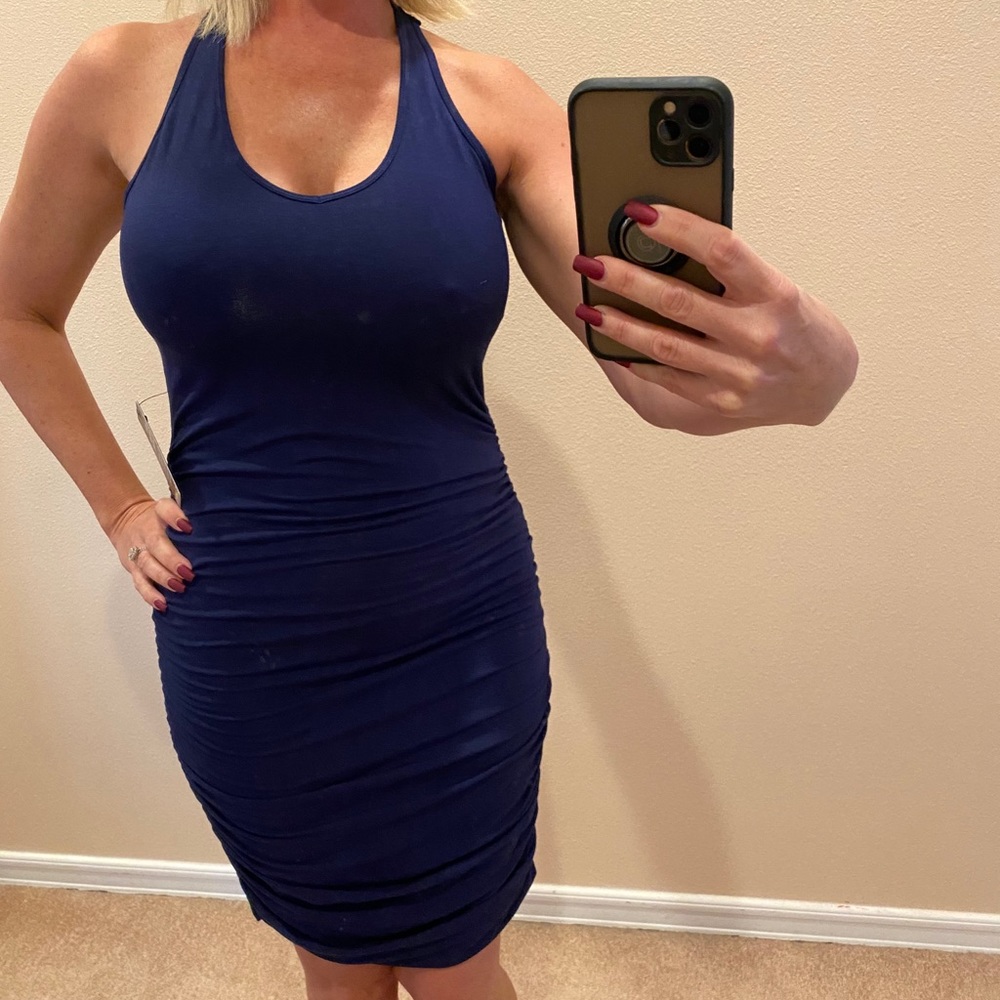 Express blue dress